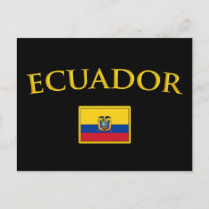 Guld- Ecuador Vykort