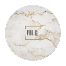 Guld Effect Marble Personlig Bröllop Keepsaké