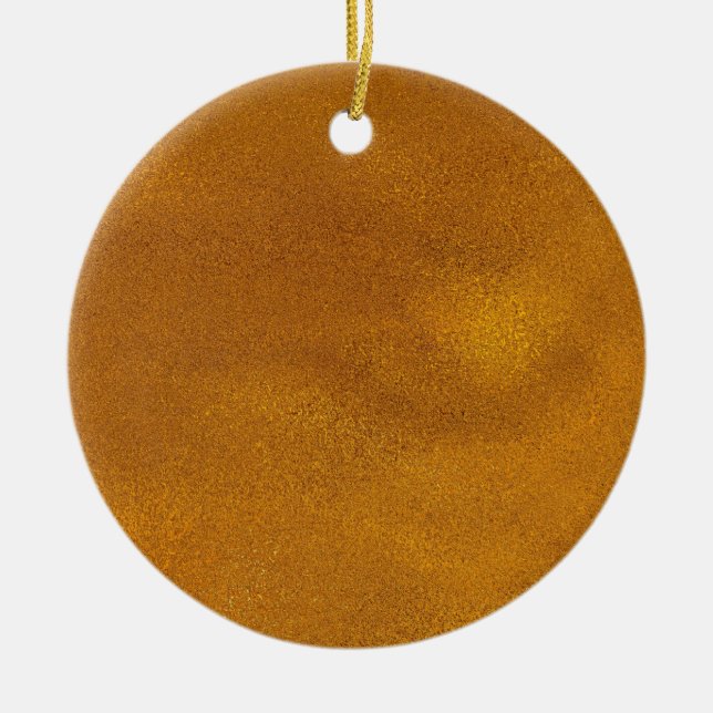 Guld-effekt Julgransprydnad Keramik (Framsidan)