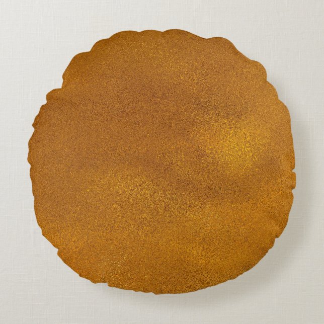 Guld-effekt Rund Kudde (Framsidan)