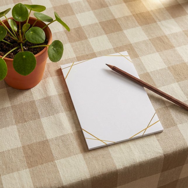 Guld-effektnoter för geometrisk guld post-it block (Skapare uppladdad)