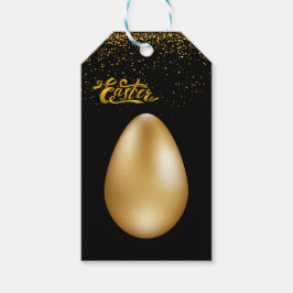 Guld Eggs Påsk Presentetikett
