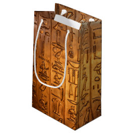 Guld Egyptian Script Gift Bag
