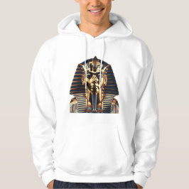 Guld egyptisk maskkonst hoodie