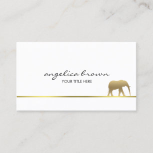 Guld Elefant Affärskort Visitkort