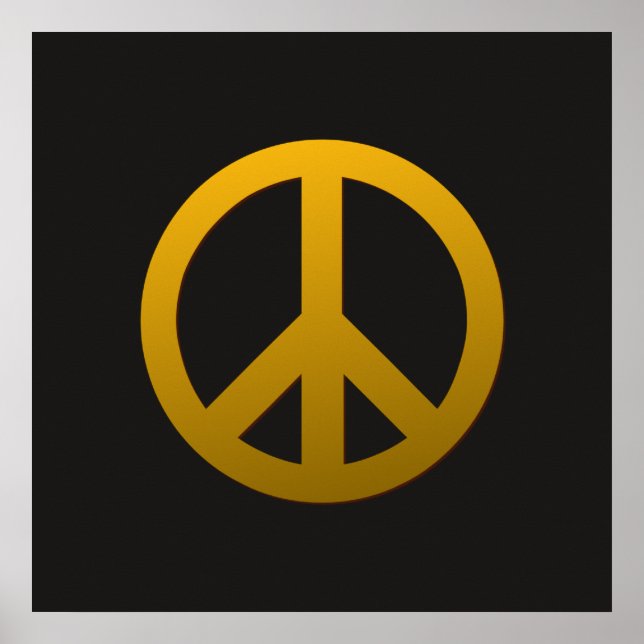 Guld Elegance 10 Skriv ut Poster (Framsidan)