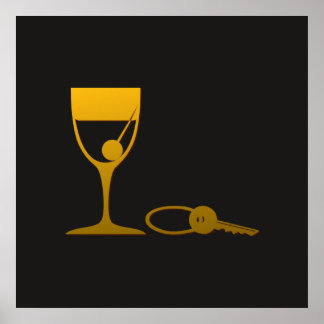 Guld Elegance 22 Skriv ut Poster