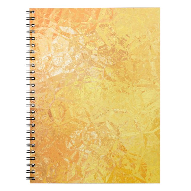 Guld Elegance: Abstrakt Luxurious Background Anteckningsbok (Framsidan)