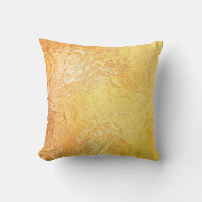 Guld Elegance: Abstrakt Luxurious Background Kudde (Framsida)