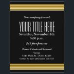 Guld Elegans Glamour Event Flyer Affisch<br><div class="desc">Guld Elegans Glamour Event Flyer Affisch</div>