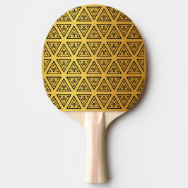 Guld- elegansmonogram pingisracket