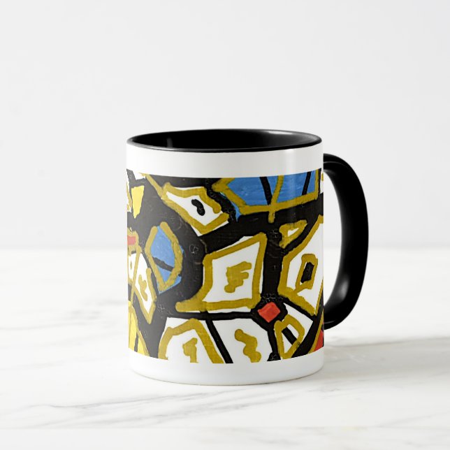 GULD – Elegant Abstrakt Mugg (Framsida höger)