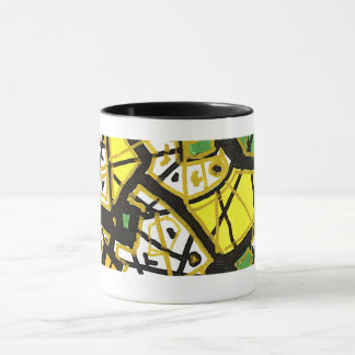 GULD – Elegant Abstrakt Mugg