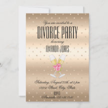 Guld elegant champagne skilsmässa fest