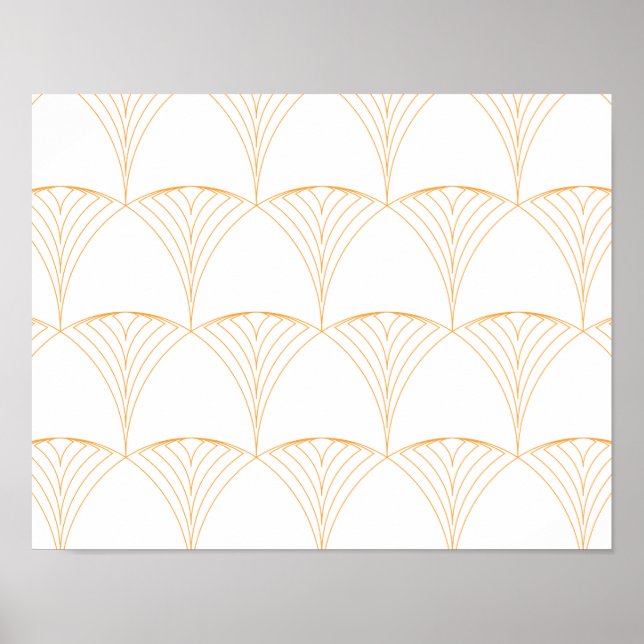 Guld, elegant, enkel, lyxig traditionell mönster poster (Framsidan)