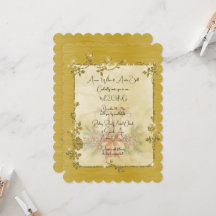 Guld Elegant Glänsande Ram Efter Jul Bröllop