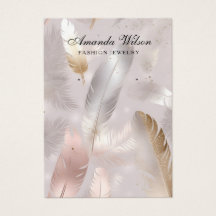 Guld Elegant Juvelry Earring Visning Card