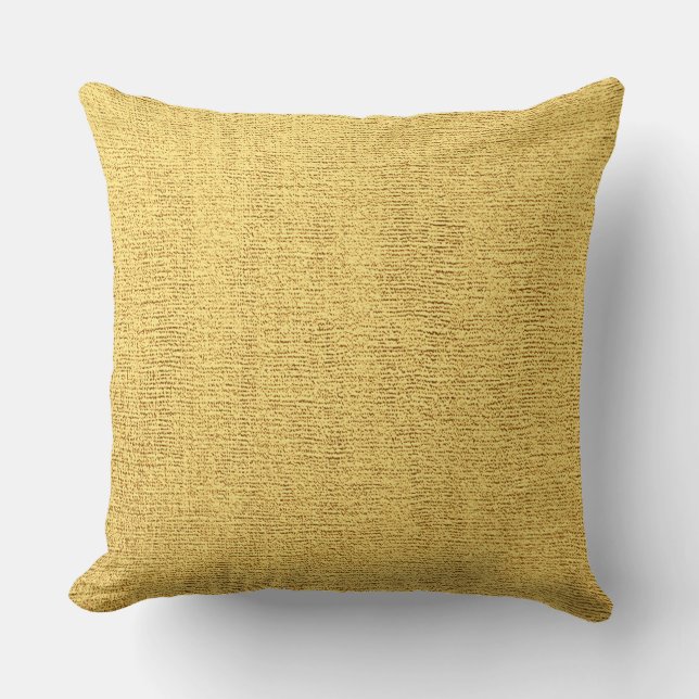 Guld- elegant kanfasLook Kudde (Framsida)
