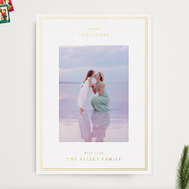 Guld Elegant Simple Ramar Photo jul