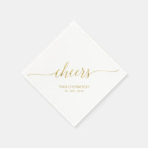 Guld | Elegant Snyggt Leting Cheers-händelse