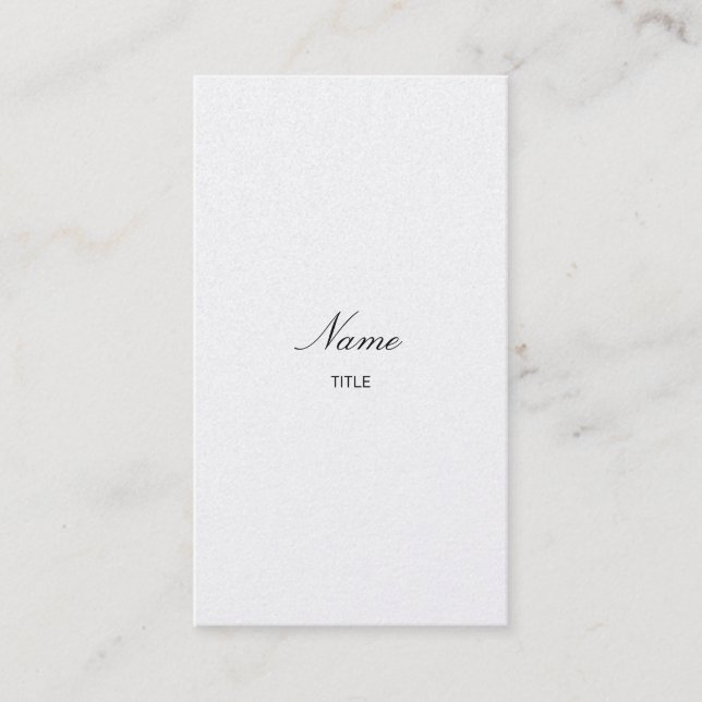 Guld- Elegante lodrät Visitkort (Framsida)