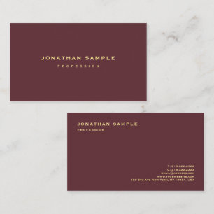 Guld: Eleganten Text - minimalistisk design - lyx Visitkort