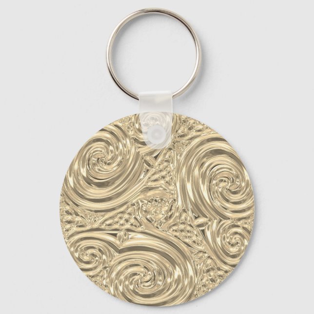 Guld-elegantens segrare art nouveau nyckelring (Framsida)