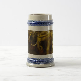 Guld Elephants Grått /Blue 22 oz Stein Sejdel