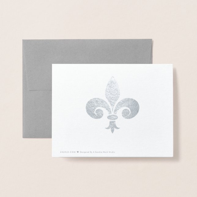 Guld eller Silver Michiganstaten Karta Osaltat Folierat Kort (Baksida med kuvert)