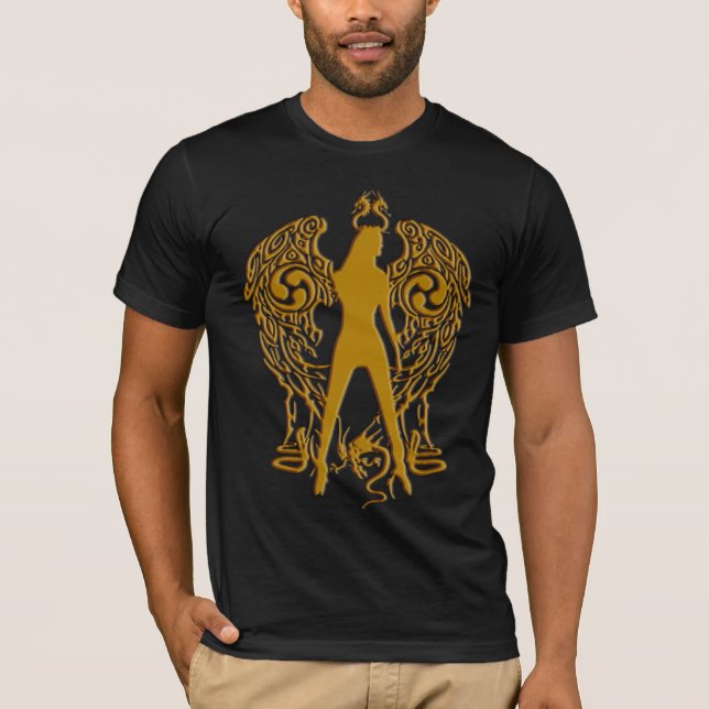 Guld Emchef Serpent Angel Shirt Tee (Framsida)