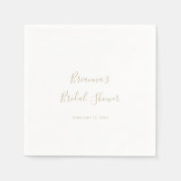 Guld enkla minimalistisk Napkins för Möhippa