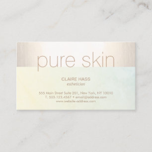 Guld Esthetician Skincare Day Spa Visitkort