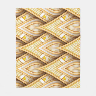 Guld Ethnic Motifs: Luxurious Seamless Fleecefilt