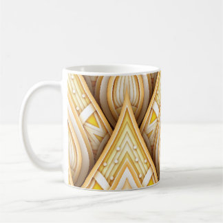 Guld Ethnic Motifs: Luxurious Seamless Kaffemugg