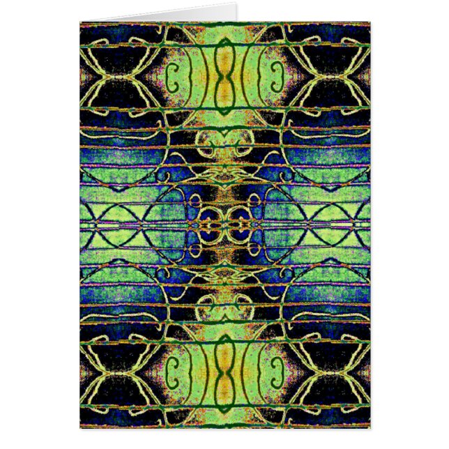 Guld- etsning hälsningskort (Framsidan)