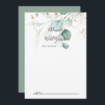 Guld Eucalyptus Calligraphy Bröllop well Önskemål Rådkort<br><div class="desc">Det här guld eucalyptus calligraphy bröllop well önskemål-rådskortet är perfekt för ett rustiskt bröllop. Den här konstnärliga utformningen har hand om vattenfärgen guld och gröntens blad, vilket inspirerar naturskönheten. De här korten är perfekter för bröllop, möhippa, babydusch, studentfest och mycket mer. Anpassa korten med namn från bruden och brudgummen, blivande...</div>