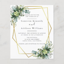 Guld Eucalyptus Geometric Ram