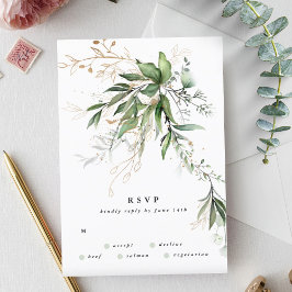 Guld Eucalyptus Grönt av utandningsegenen Glass Br OSA Kort