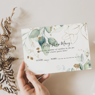 Guld Eucalyptus vet hur många spelkort Visitkort
