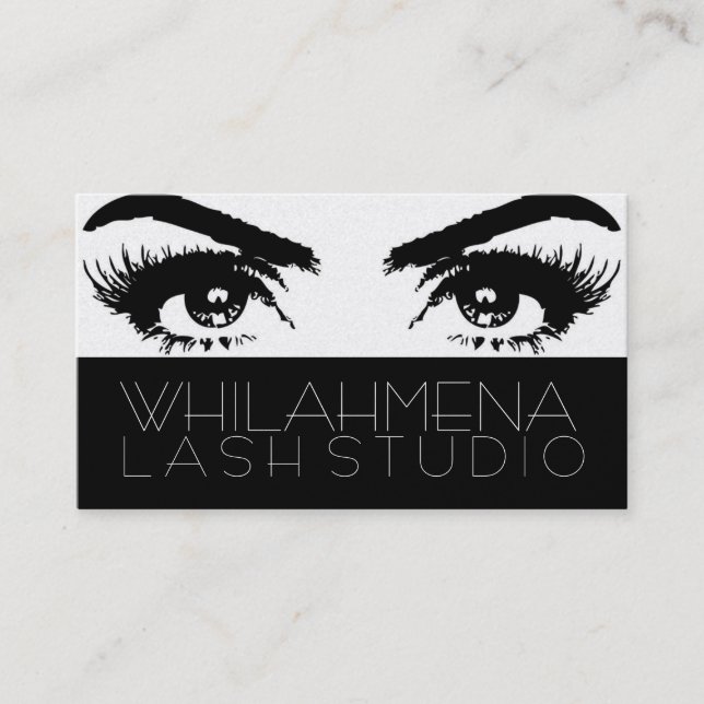 Guld Eyelash Extensions Studio, Affärskort Visitkort (Framsida)