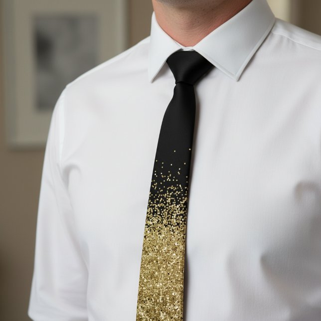 Guld Fading Waterfall Ombre Glitter utseende Slips (Skapare uppladdad)