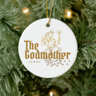 Guld Fairy Anpassadet Godmor Julgransprydnad Keramik