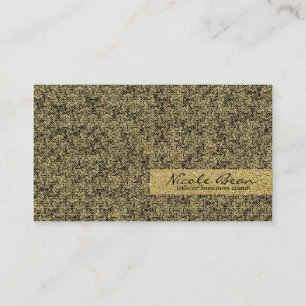 Guld Falsk Folie Modern Design Elegant Glamour Visitkort