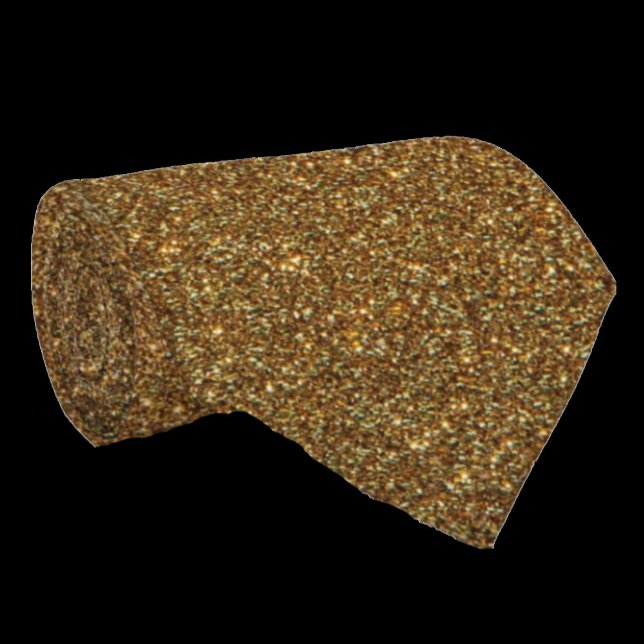 Guld Falsk Glitter Falsk Silkesband Formell Halsdu Slips (Skapare uppladdad)