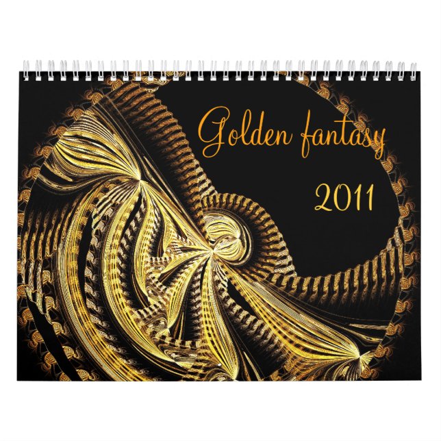 Guld- fantasi, kalender 2017 (Omslag)