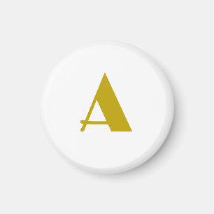 Guld Färg Anpassningsbar Monogram Initial Brev Pla Magnet