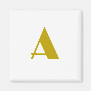 Guld Färg Anpassningsbar Monogram Initial Brev Pla Magnet