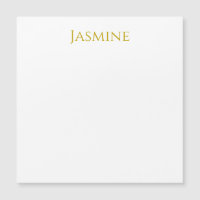 Guld Färg Enkel Minimalistisk Magnetisk Kort