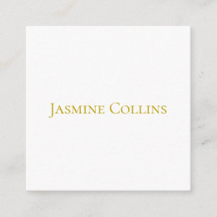 Guld Färg Enkel Minimalistisk Professionell Namn  Tilläggskort