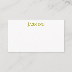 Guld Färg Enkel Minimalistisk Professionell Namn  Tilläggskort